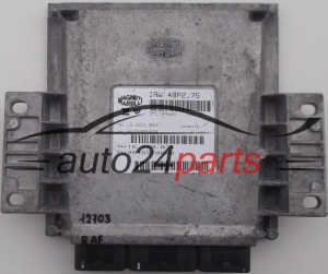 CALCULATEUR MOTEUR CITROEN C2 1.1 MAGNETI MARELLI IAW 48P2.7G, IAW48P27G, HW 16.623.004, 16623004, 9645989480, SW 16.629.034, 16629034, 9646570080 