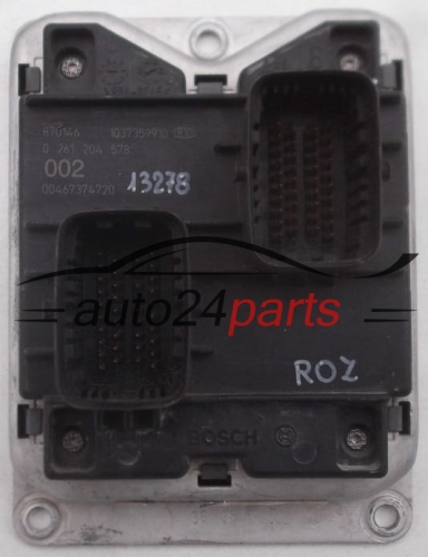 CENTRALITA DE MOTOR FIAT BRAVO BOSCH 0 261 204 578, 0261204578, 00467374720