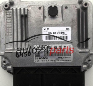MOTORSTEUERGERÄT ECU STEUERGERAT AUDI BOSCH 0 281 017 835, 0281017835, 03L 906 018 MN, 03L906018MN, 03L 906 018 DN, 03L906018DN, EDC17C46, 1039S46466