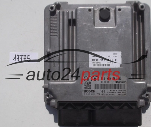 KOMPUTER STEROWNIK SILNIKA AUDI A4 3.0 TDI BKN 8E0 907 401 AJ, 8E0907401AJ, 8E0 910 401 F, 8E0910401F, BOSCH 0 281 011 760, 0281011760