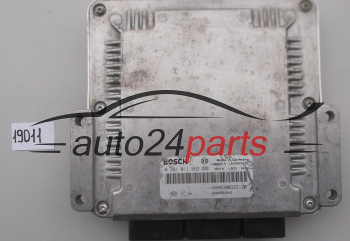 KOMPUTER STEROWNIK SILNIKA RENAULT KANGOO 1.9 DCI BOSCH 0 281 011 562, 0281011562, HOM8200323120, 8200323120 