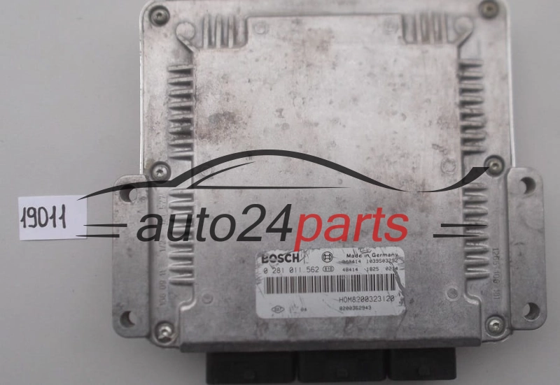 KOMPUTER STEROWNIK SILNIKA RENAULT KANGOO 1.9 DCI BOSCH 0 281 011 562, 0281011562, HOM8200323120, 8200323120 