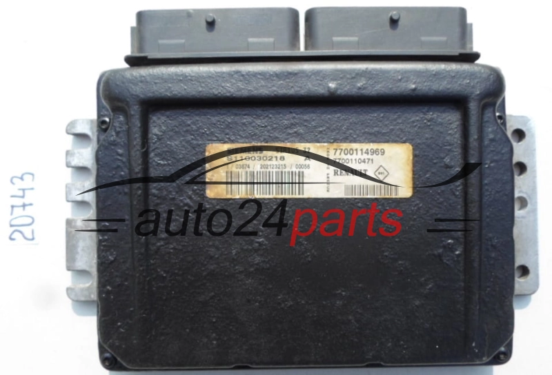 KOMPUTER STEROWNIK SILNIKA RENAULT 1.4-1.8 S110030218 A, S110030218A, 7700114969