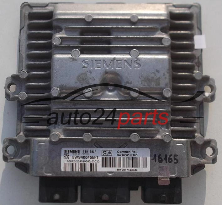  KOMPUTER STEROWNIK SILNIKA PEUGEOT 307 2.0 HDI SIEMENS SID 801A 5WS40045B-T