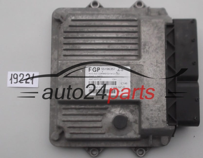 KOMPUTER STEROWNIK SILNIKA SUZUKI IGNIS 1.3 DDIS MAGNETI MARELLI MJD 6JO.S3, MJD6JOS3, FGP 55196357 ZS, 71600.047.02, 7160004702