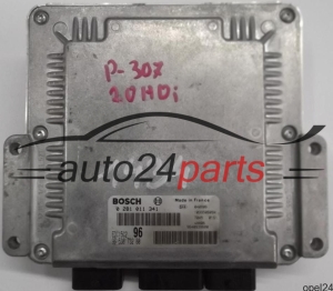 MOTORSTEUERGERÄT ECU STEUERGERÄT PEUGEOT 307 2.0 HDI BOSCH 0281011341, 0 281 011 341, 9653873280, 96 538 732 80, EDC15C2 96 