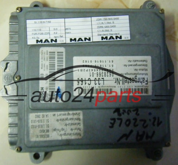 ECU CENTRALITA DE MOTOR MAN LE 220C BOSCH 0 281 001 747, 0281001747, L33 165 