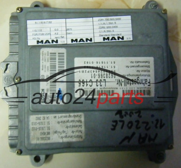 ECU CENTRALITA DE MOTOR MAN LE 220C BOSCH 0 281 001 747, 0281001747, L33 165 