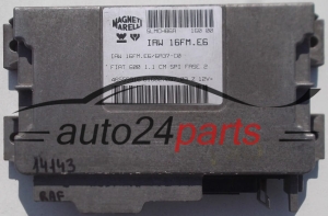 KOMPUTER STEROWNIK SILNIKA FIAT SEICENTO 1.1, MAGNETI MARELLI IAW 16FM.E6, IAW16FME6, 61602.097.03, 6160209703, 46555916 - 14143, 14435, 14439, 14440