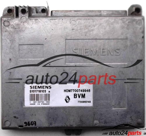 MOTORSTEUERGERÄT ECU STEUERGERAT RENAULT 19 1.4, SIEMENS S101718103B, S101718103 B , HOM7700749946, 7700749946 
