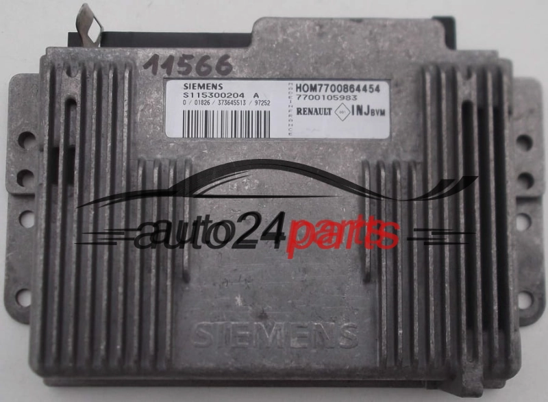 KOMPUTER STEROWNIK SILNIKA RENAULT MEGANE 1.6 SIEMENS S115300204A, HOM7700864454