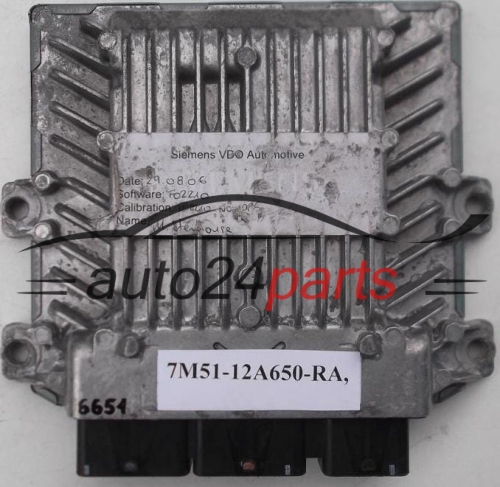 KOMPUTER STEROWNIK SILNIKA FORD 2.0 TDCI SIEMENS 5WS40331C-T,  FoMoCo 7M51-12A650-RA
