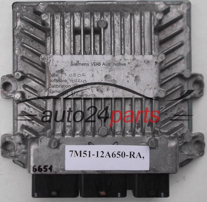 KOMPUTER STEROWNIK SILNIKA FORD 2.0 TDCI SIEMENS 5WS40331C-T,  FoMoCo 7M51-12A650-RA