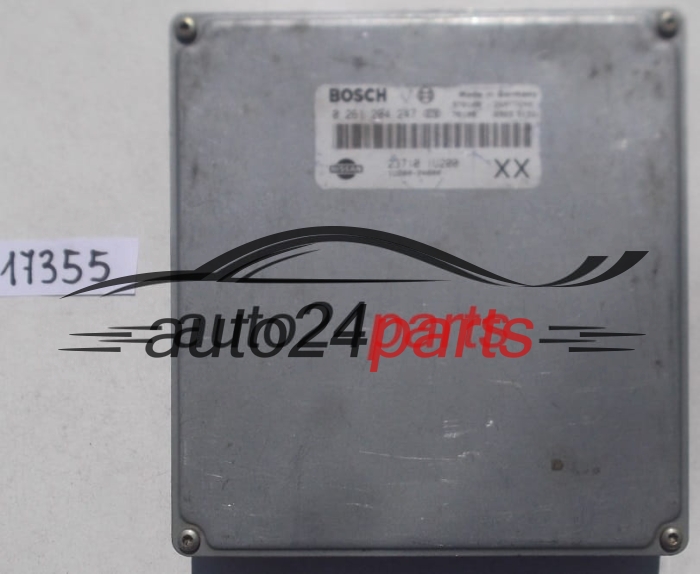 CALCULATEUR MOTEUR NISSAN MICRA 1.3 BOSCH 0 261 204 247, 0261204247, 23710-1U200, 237101U200, 1U200-24800, 1U20024800 XX