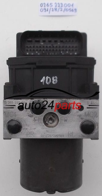 ABS PUMPE BLOCK HYDRAULIKPUMPE STEUERGERÄT ROVER 75 2.0 CDTI BOSCH 0 265 222 001, 0265222001, 0 265 800 001, 0265800001, 091/28/2/0569, 968/18/1/0492