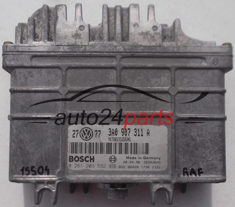 KOMPUTER STEROWNIK SILNIKA VW VOLKSWAGEN GOLF 1.8 BOSCH 0 261 203 591/592, 0261203591, 3A0 907 311 A, 3A0907311A
