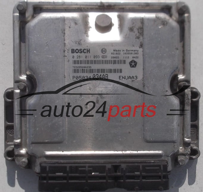 MOTORSTEUERGERÄT ECU STEUERGERÄT CHRYSLER PT CRUISER 2.2 CRD BOSCH 0 281 011 093,  P05034 034AB