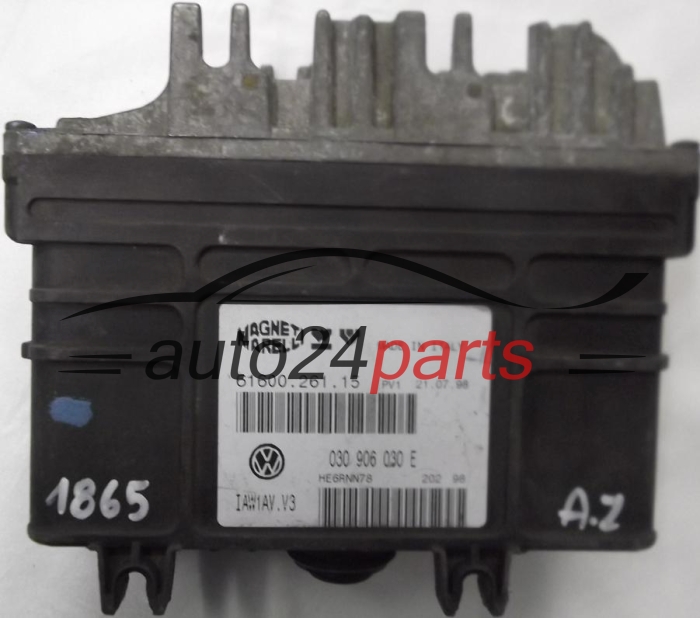 KOMPUTER STEROWNIK SILNIKA VW VOLKSWAGEN POLO 1.6 AFH, AEE IAW1AV.V3, IAW1AVV3, 030906030E, 030 906 030 E, 61600.261.15 -