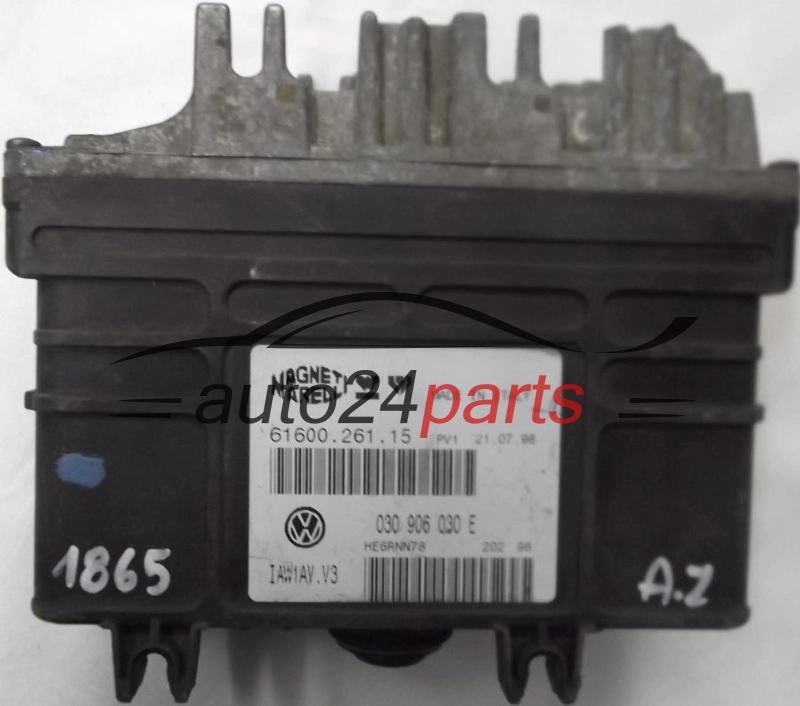 KOMPUTER STEROWNIK SILNIKA VW VOLKSWAGEN POLO 1.6 AFH, AEE IAW1AV.V3, IAW1AVV3, 030906030E, 030 906 030 E, 61600.261.15 -