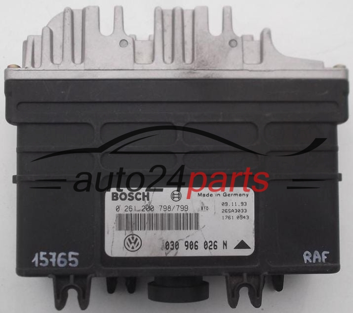 KOMPUTER STEROWNIK SILNIKA VW VOLKSWAGEN POLO 1.0 AAU BOSCH 0 261 200 798/799, 0261200798, 030 906 026 N, 030906026N, 26SA3033