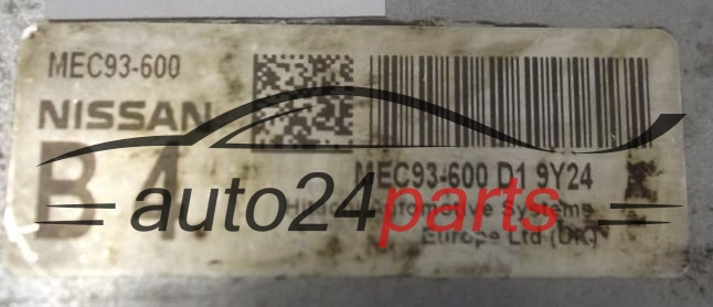 CALCULATEUR MOTEUR NISSAN QASHQAI 1.6 HITACHI MEC93-600