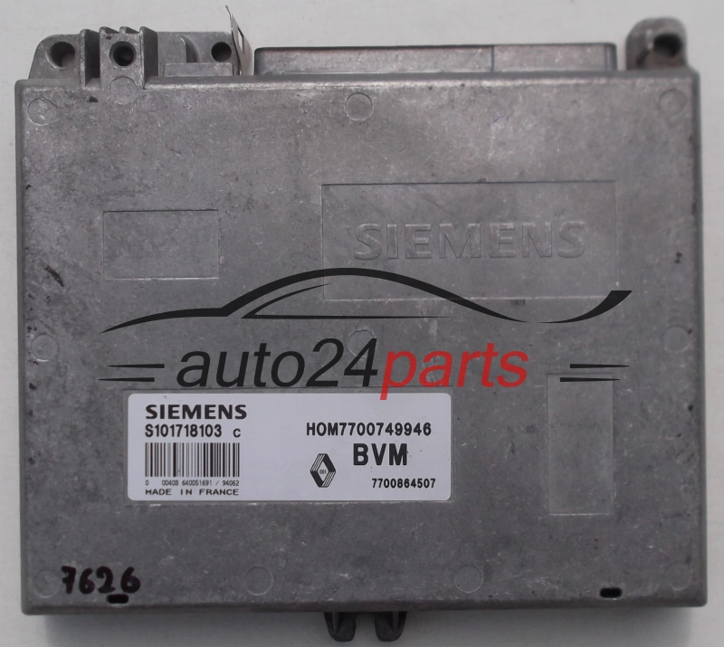 KOMPUTER STEROWNIK SILNIKA RENAULT CLIO 1.4, S101718103, HOM7700749946, BVM