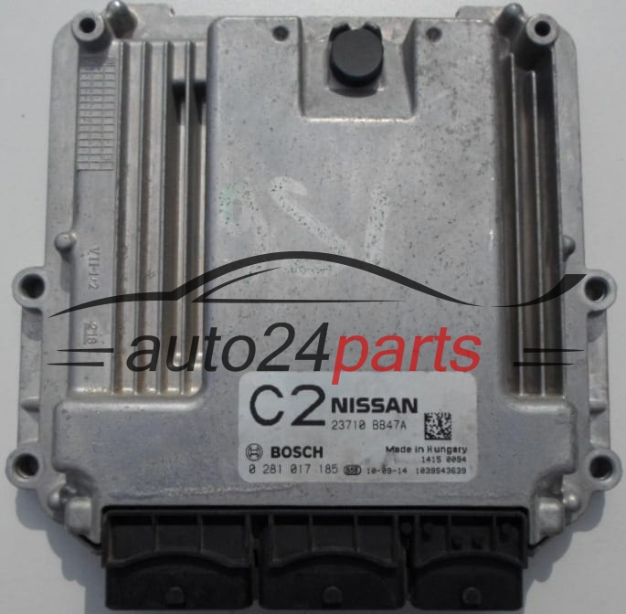 CALCULATEUR MOTEUR NISSAN QASHQAI 2.0 DCI BOSCH 0 281 017 185, 23710 BB47A