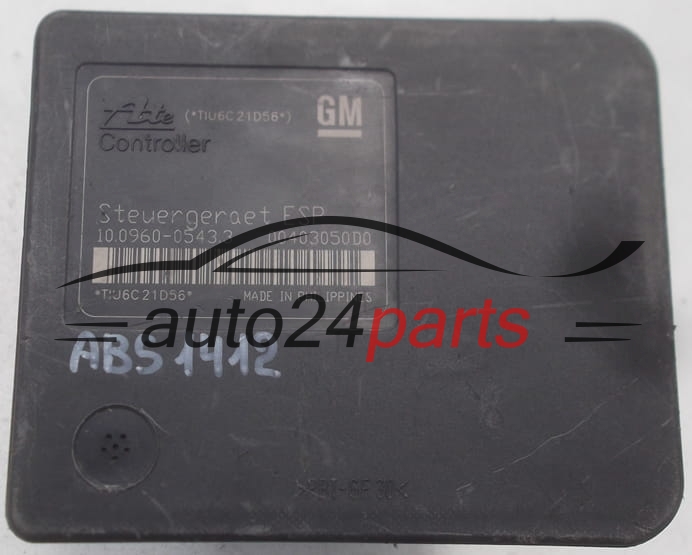 BOMBA HIDRAULICA Y CENTRALITA ABS OPEL  GM 13 213 608 AJ, 13213608, ATE 10.0206-0208.4, 10020602084, 10.0960-0543.3, 10096005433