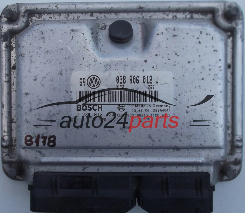 KOMPUTER STEROWNIK SILNIKA VW VOLKSWAGEN GOLF IV 1.9, BOSCH 0 281 010 104, 0281010104, 038 906 012 J, 038906012J 