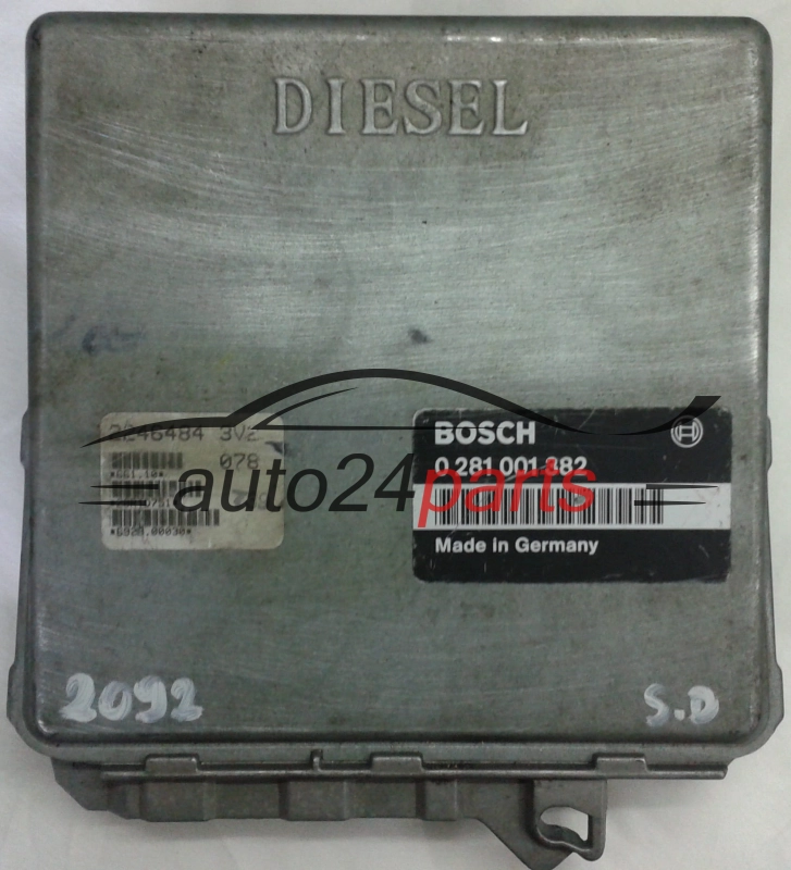 KOMPUTER STEROWNIK SILNIKA BMW 3 E36 325 BOSCH 0281001382, 0 281 001 382, 2246484, 28RTD751 