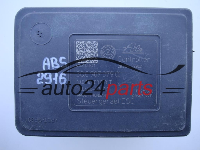 POMPE HYDRAULIQUE ET CALCULATEUR d'ABS VW VOLKSWAGEN GOLF 3Q0614517Q, 10.0220-0610.4, 10022006104, 3Q0907379Q, 10.0916-0317.3, 10091603173