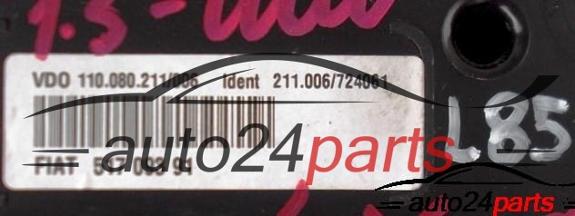 Tacho Kombiinstrument LANCIA YPSILON 1.3 VDO 110.080.211/006, 110080211006, 517 093 91, 51709391 