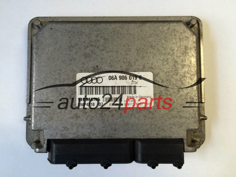 KOMPUTER STEROWNIK SILNIKA AUDI A3 1.6 AKL 06A 906 019 E, 06A906019E, SIEMENS 5WP4318 07, 5WP431807