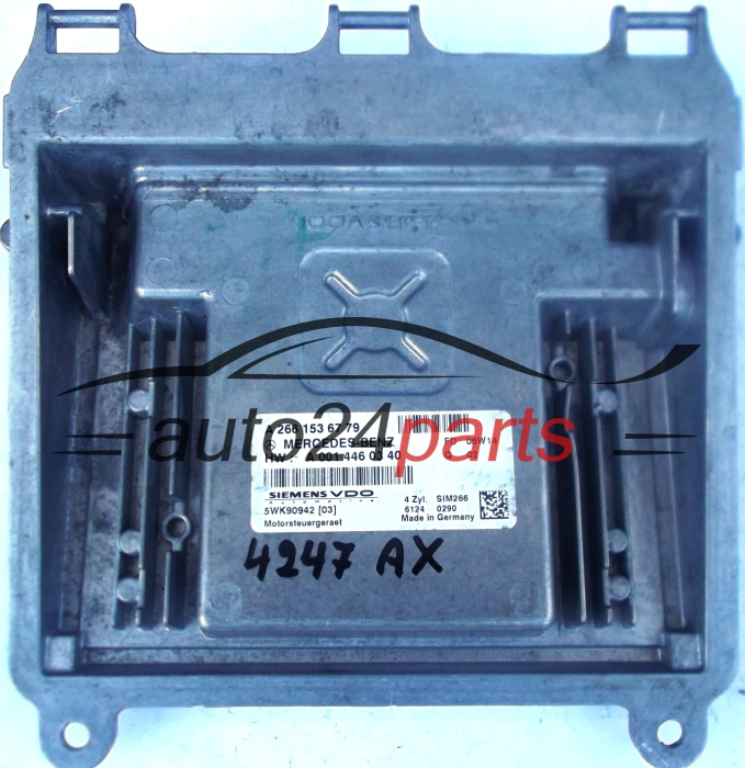 KOMPUTER STEROWNIK SILNIKA MERCEDES W169 A170 1.7 CDI SIEMENS VDO 5WK90942, A 266 153 67 79, A2661536779, A 001 446 03 40, A0014460340