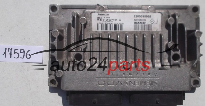 STEROWNIK SKRZYNI AUTOMATYCZNEJ RENAULT MEGANE 1.9 S126027104 A, S126027104A, 8200695968