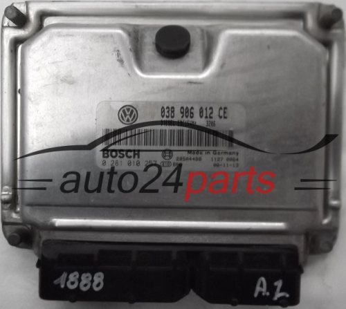 KOMPUTER STEROWNIK SILNIKA SKODA FABIA 1.9 SDI ASY 038906012CE, 038 906 012 CE, BOSCH 0 281 010 257, 0281010257, DIESEL EDC15UM+ 3206, 28SA4488 