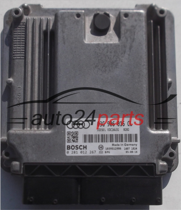 KOMPUTER STEROWNIK SILNIKA AUDI A4 2.0 TDI 03G906016CL, BOSCH 0281012267