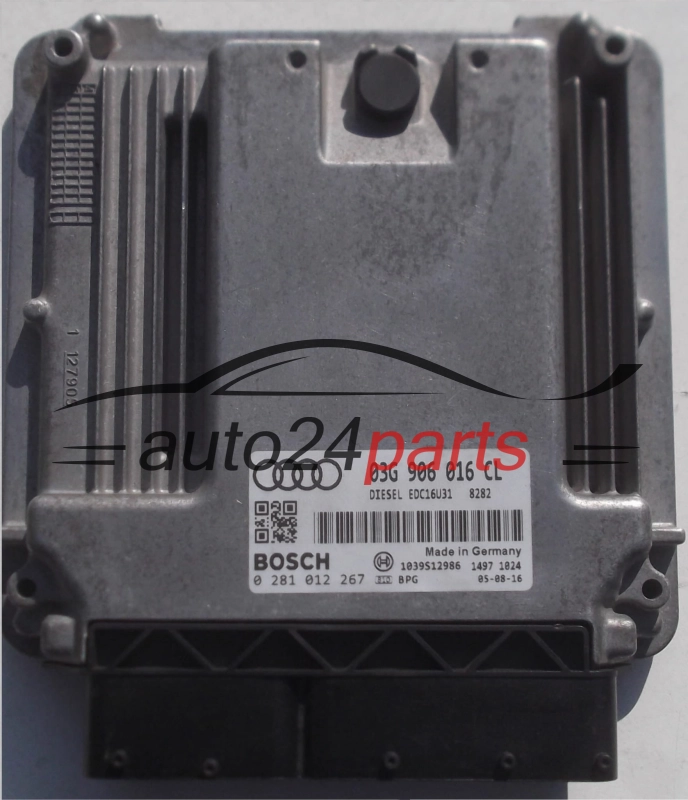 KOMPUTER STEROWNIK SILNIKA AUDI A4 2.0 TDI 03G906016CL, BOSCH 0281012267