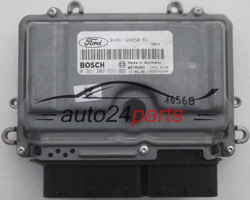 ECU CENTRALITA DE MOTOR FORD FOCUS KUGA 2.5 T BOSCH 0 261 209 533, 0261209533, 9V4N-12A650-BG, 9V4N12A650BG