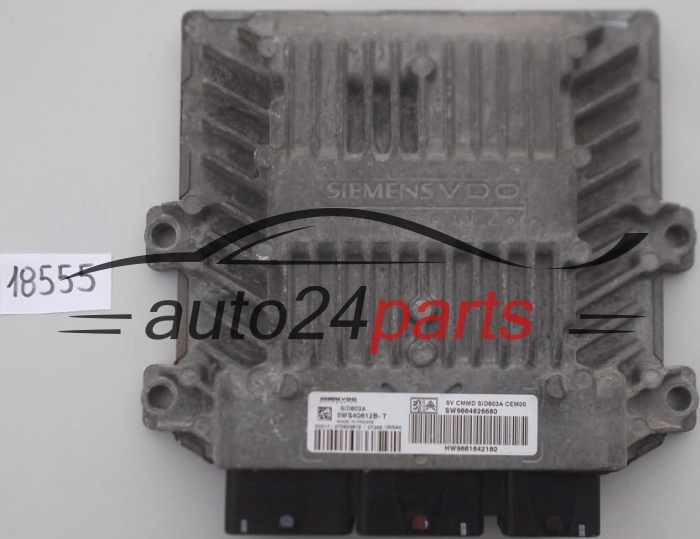 KOMPUTER STEROWNIK SILNIKA PEUGEOT CITROEN 2.0 HDI 5WS40612B-T, 5WS40612BT, SW9664626680, HW966164218, SID803A