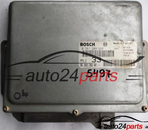 MOTORSTEUERGERÄT ECU STEUERGERAT PEUGEOT 306 1.6 BOSCH 0261204628, 0 261 204 628, 9630278580, 96 302 785 80