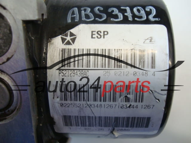 ABS POMPA I STEROWNIK JEEP GRAND CHEROKEE P52129438AC, 25.0212-0348.4, 25021203484, 25.0928-4306.3, 25092843063