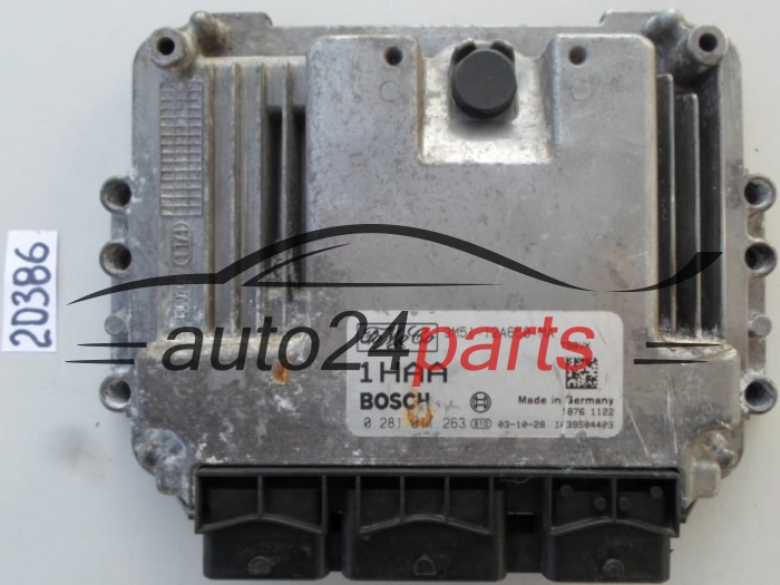 KOMPUTER STEROWNIK SILNIKA FORD FOCUS C-MAX 1.6 TDCI BOSCH 0 281 011 263, 0281011263, FoMoCo 3M51-12A650-MA, 3M5112A650MA