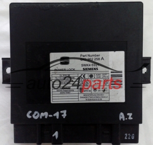 CENTRALKA MODUL STEROWNIK CENTRALNEGO ZAMKA 6K0962258A, 6K0 962 258 A, SIEMENS 5WK4 6921 5WK46921, 5WK4 8687 5WK48687 SEAT IBIZA CORDOBA -  C44, C45, C296, C902, COM17