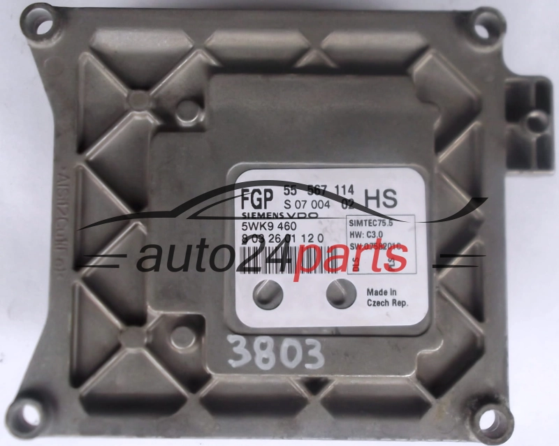 ECU CENTRALITA DE MOTOR  OPEL ASTRA ZAFIRA SIEMENS 5WK9 460,  FGP 55 567 114 HS