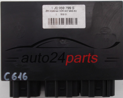 CENTRALKA MODUL STEROWNIK KOMFORTU VW SEAT SKODA HELLA 5DK 007 953-50