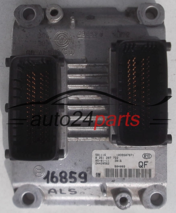 CALCULATEUR MOTEUR OPEL ASTRA H 1.4 Z14XEP BOSCH 0 261 207 722, 0261207722, GM 24420562 QF, 24420562QF