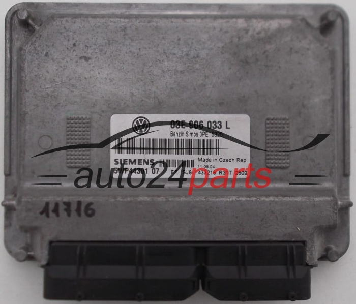CALCULATEUR MOTEUR VOLKSWAGEN POLO 1.2 AZQ SIEMENS 5WP44301 07,  03E 906 033 L