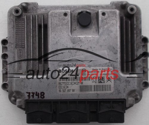 MOTORSTEUERGERÄT ECU STEUERGERAT PEUGEOT 206 2.0 HDI BOSCH 0 281 011 783, 0281011783, 96 567 097 80, 9656709780, 9654490280, 1039S07241, EDC16C34 