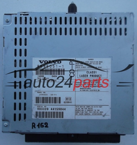 RADIO CD VOLVO S40  8696051-1 / 86960511 / 34W332C / CD-P1 / CDP1 - R152 